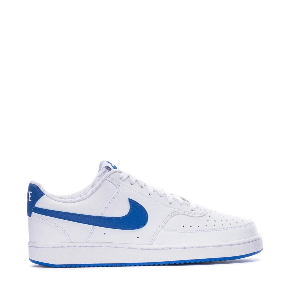 Nike Men's White and Blue Athletic Sneakers